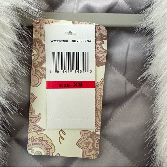 NWT Band of the Free Boho Sequin Faux Fur Open Front Jacket Size XS - Picture 8 of 12